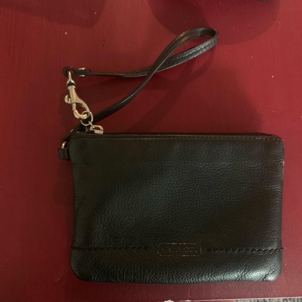 Black Coach wristlet